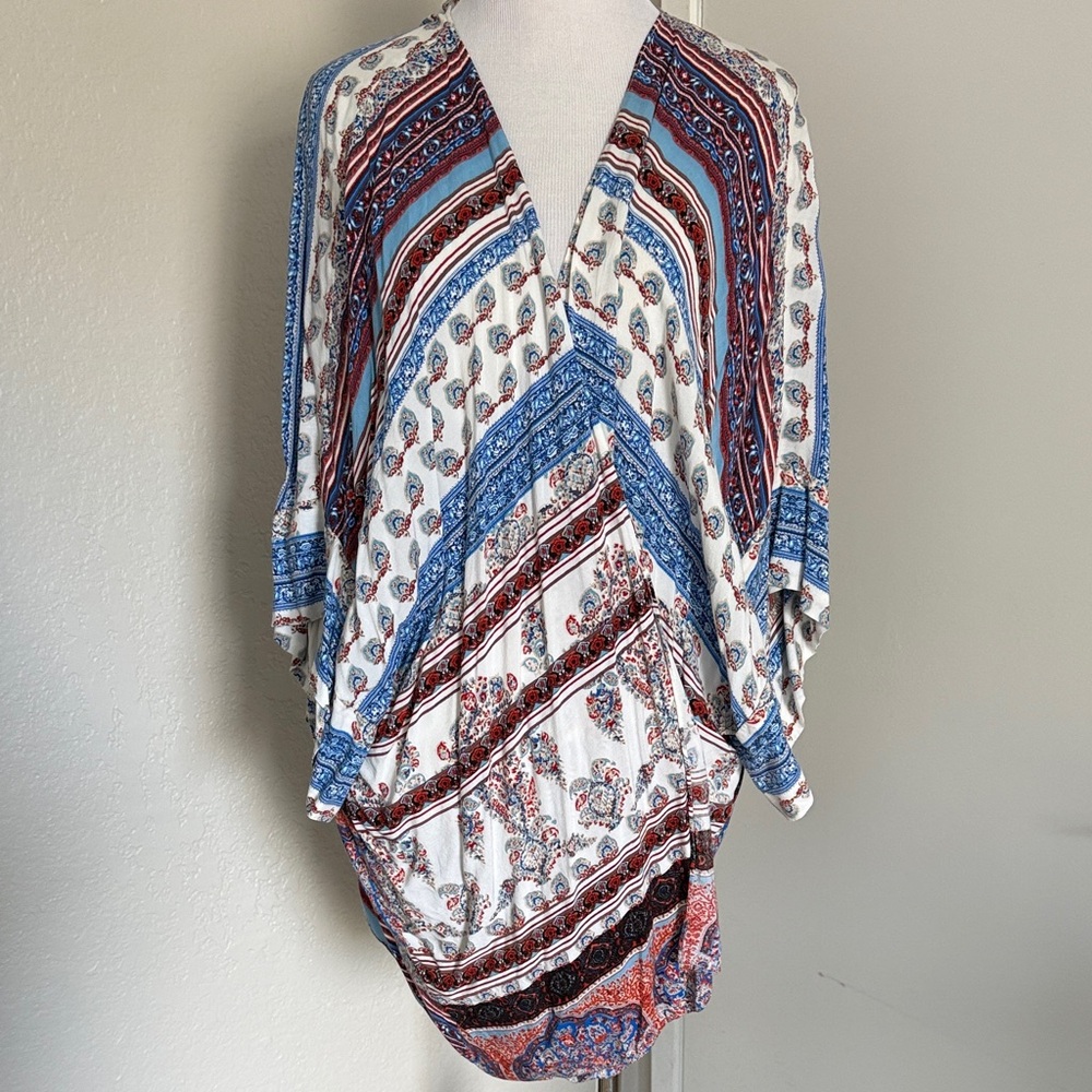Bohemian Multicolor Kimono Top